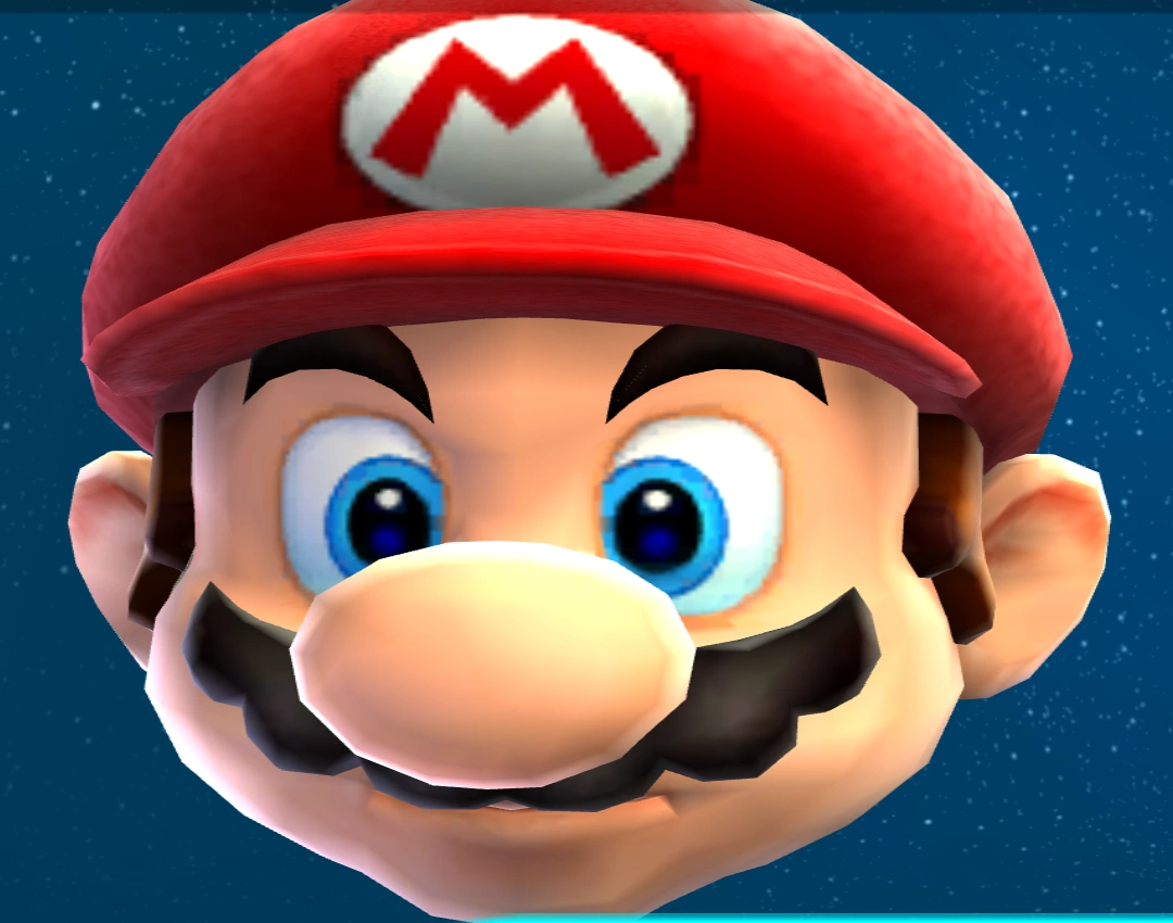 Mario's eyes restored with both conversions enabled.