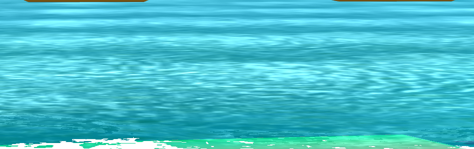 The ocean's wave pattern restored with both conversions enabled.
