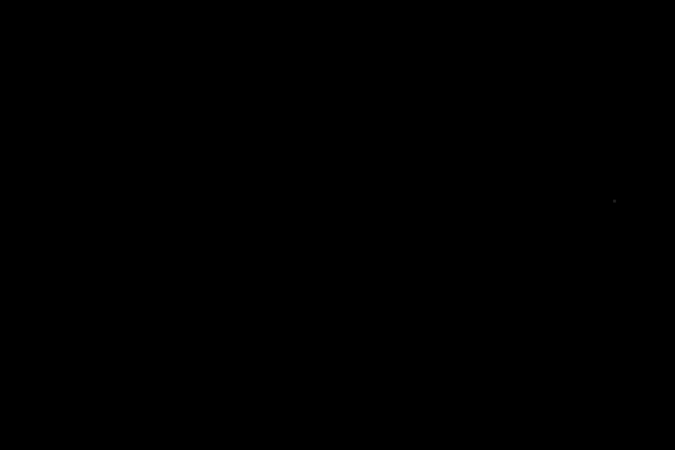 The quote appearing from left to right on a black screen, one line after the other.