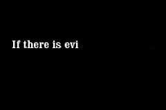 The first words of the quote on a black screen, with the rest still hidden.