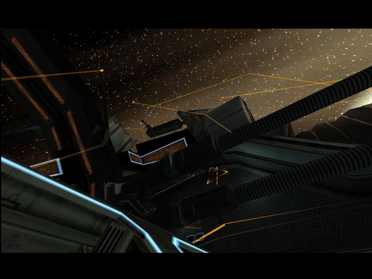 The same station flyby with the WPAR reset implemented: the sky and station are unobscured.